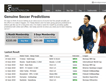 Tablet Screenshot of genuinepredictions.com